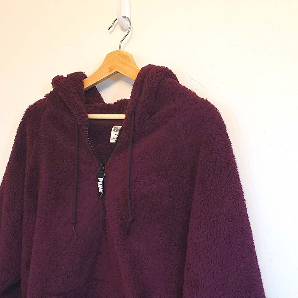 PINK Oversized Quarter Zip Hoodie